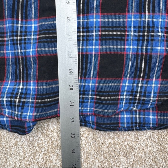 Marc Ecko Blue and Black Casual Button Down Shirt Men’s Size XL Short Sleeve - Picture 10 of 13